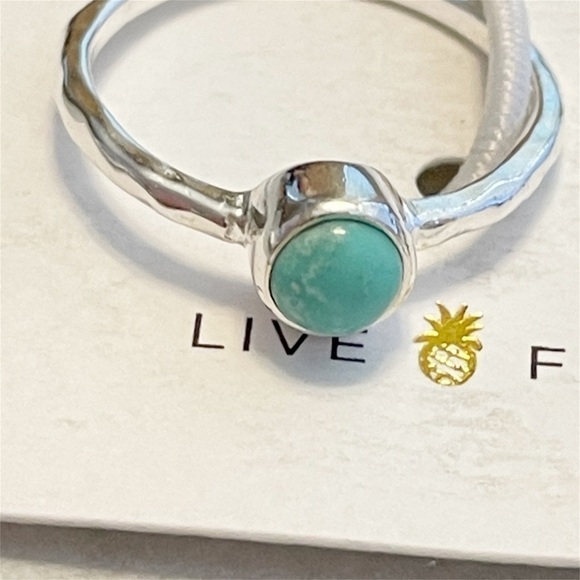 Pura Vida Ring 925 Silver Turquoise Boho Ring Size 7 - Picture 12 of 15
